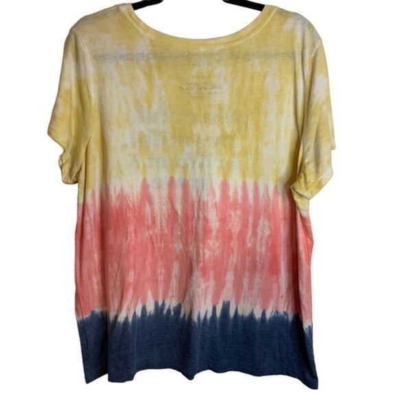 Torrid Tie-Dye Jersey T-Shirt Powerful & Brilliant Multicolor Size 2x 18/20 - Picture 3 of 8